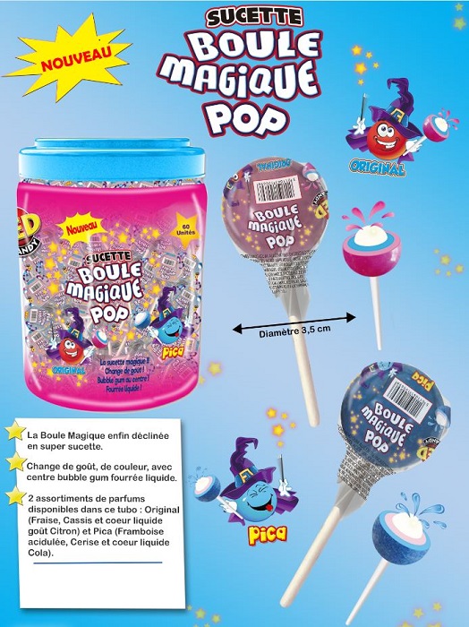 60 Sucettes Boule Magique Pop - Accueil - Milleproduits